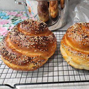 Rosh Hashana White Flour or Spelt Flour Egg or Vegan Challah